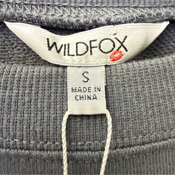 Wildfox NWT Graphic Crewneck "I Wish It Was Saturday" Sweatshirt size Small - Picture 7 of 8